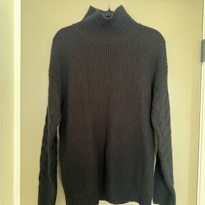 Gentle Herd Black Turtleneck Sweater